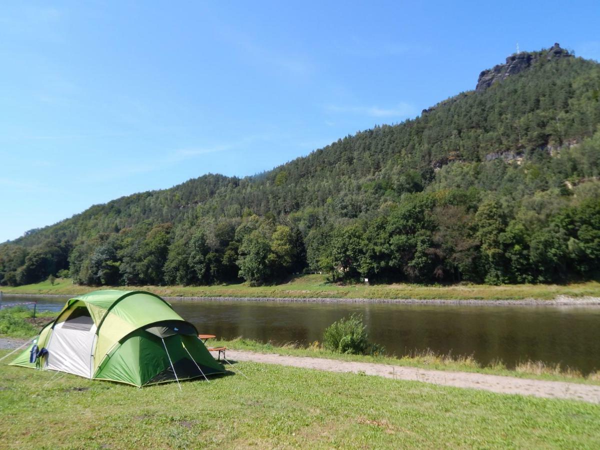 Campingplatz Am Treidlerweg Königstein an der Elbe Kültér fotó